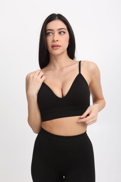 Sports Bra - Black - Image 4