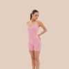 Seamless short jumpsuit in baby pink