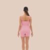 Seamless short jumpsuit in baby pink