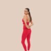 Comfort seamless leggings in red