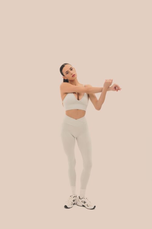 Comfort seamless leggings in ice grey