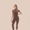 Seamless Jumpsuit in cappuccino