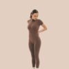 Seamless Jumpsuit in cappuccino