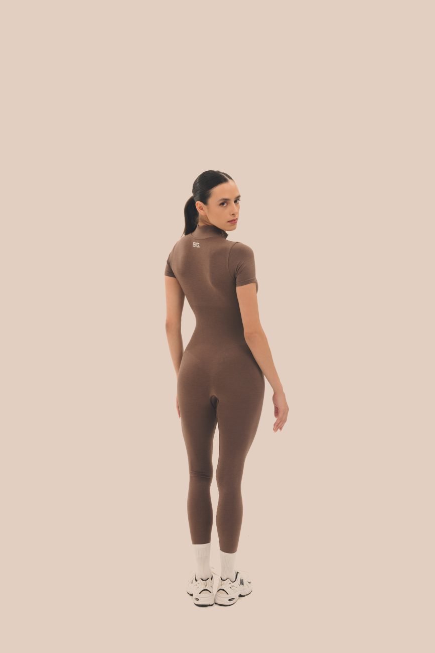 Seamless Jumpsuit in cappuccino