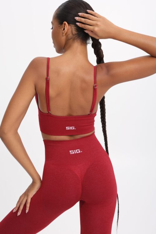 Sports Bra - Cherry Red - Image 2