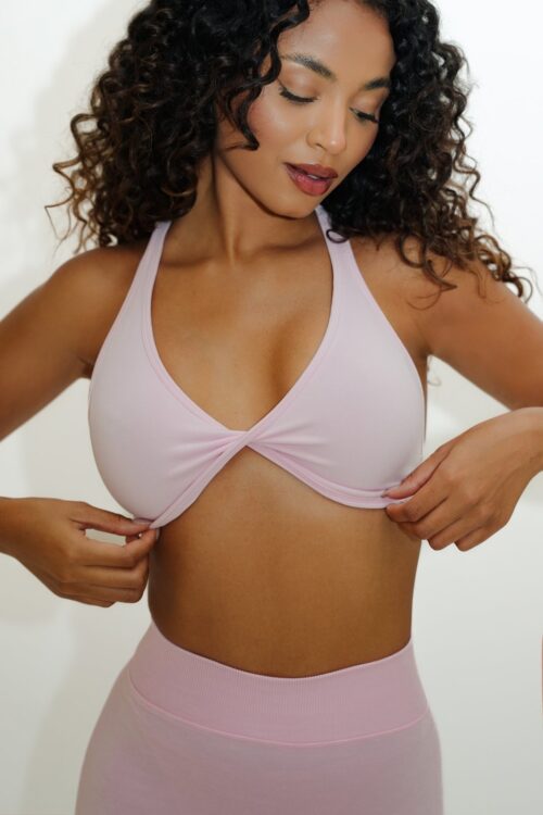 Twist Sports Bra -SweetPink - Image 2