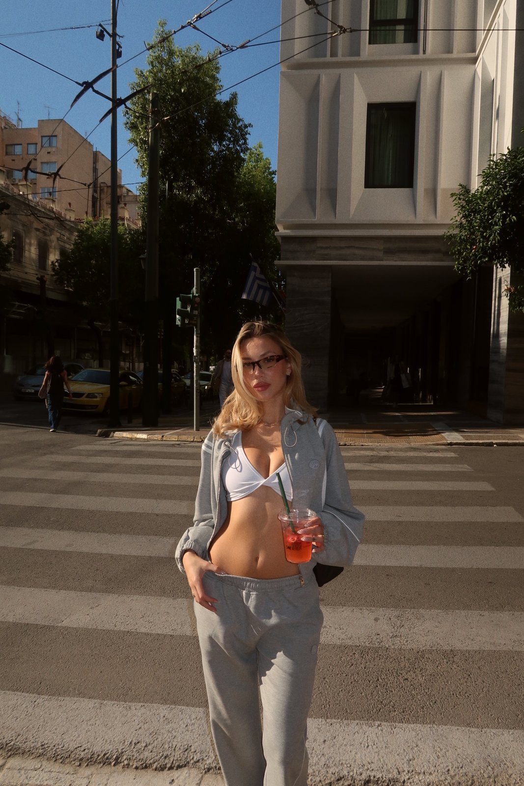 Straight line Sweatpants - Grey