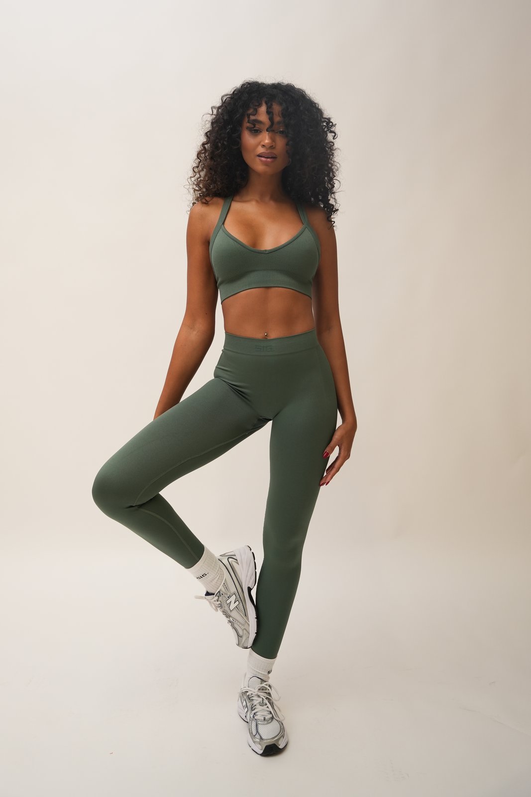 Contour Seamless Legging - Khaki - Image 2