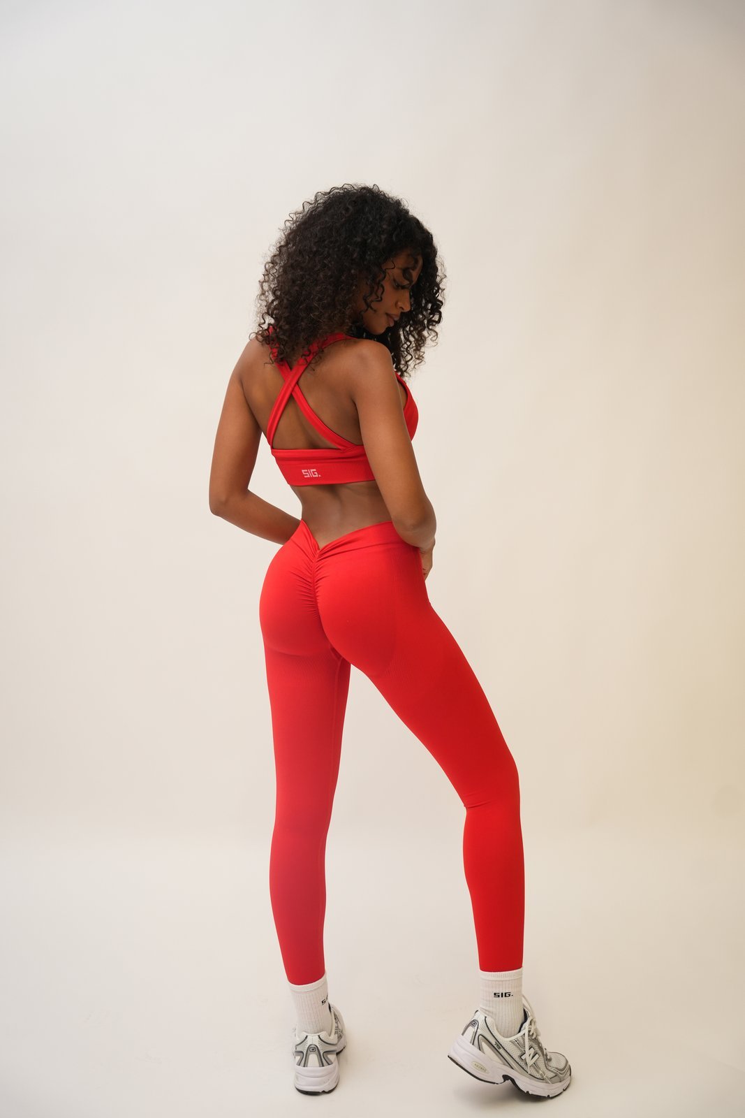 Contour Seamless Legging- Berry Red