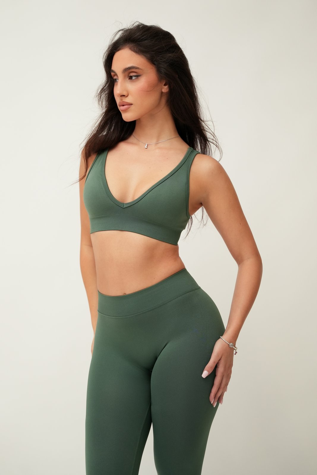 Midflow leggings-khaki - Image 4