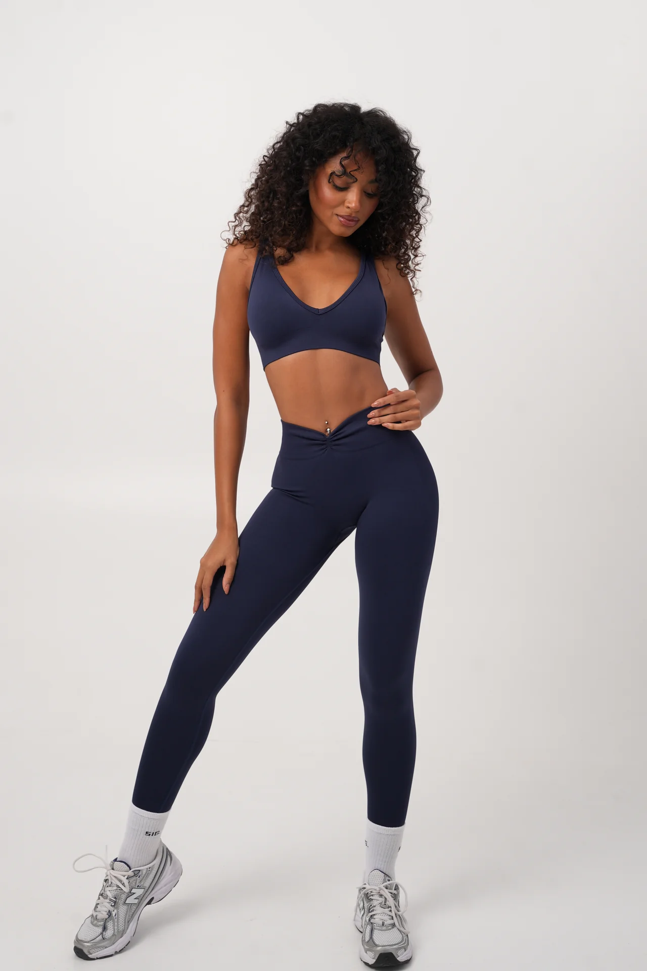 V-Shape front legging- Dark Blue