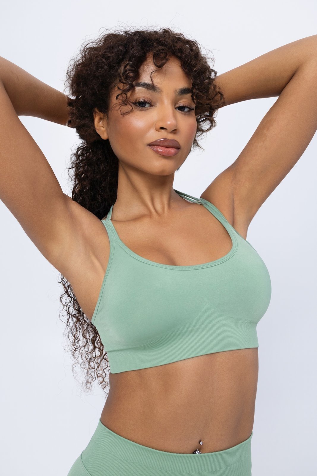 FORM Hybrid Bra - Sage - Image 2