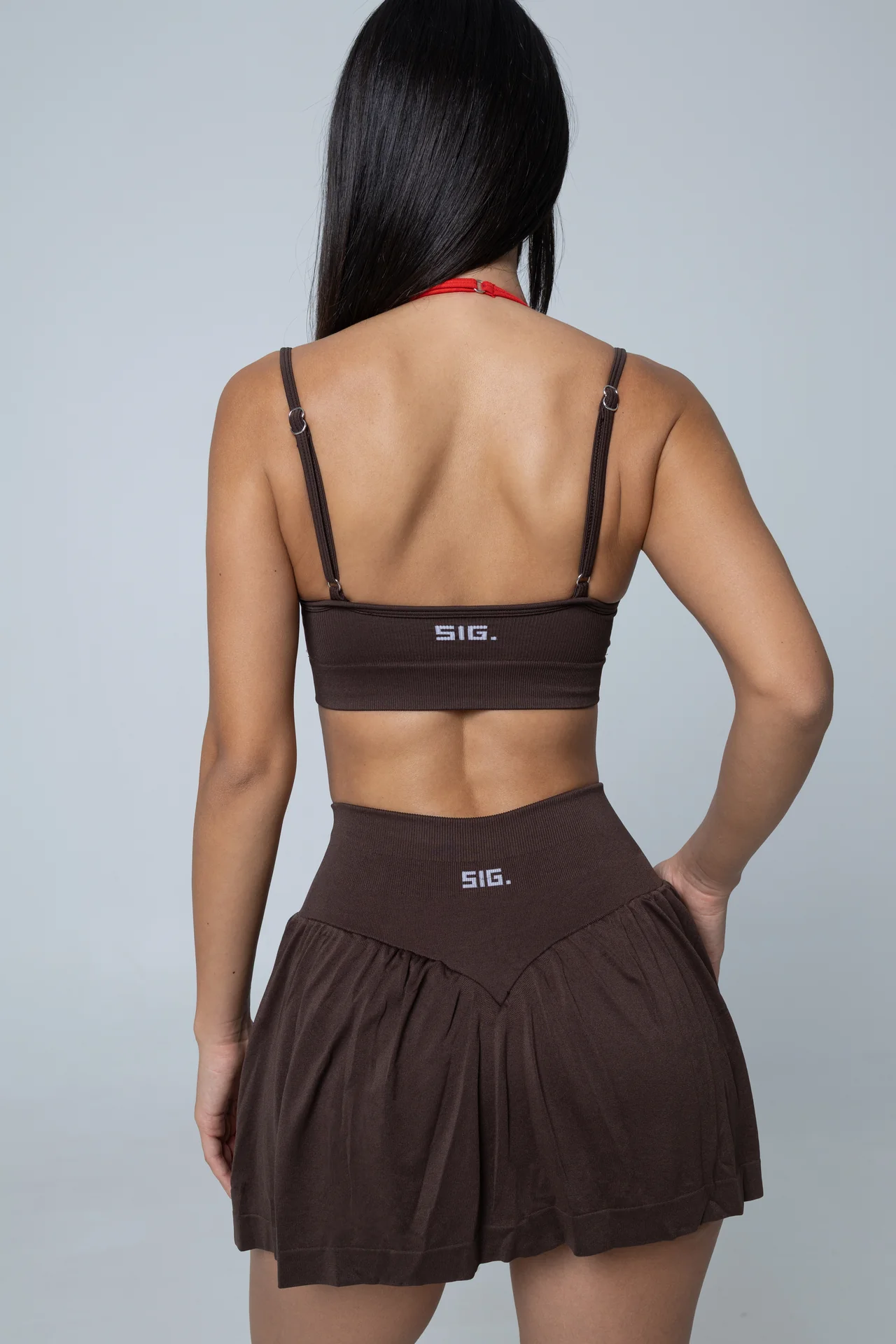 V Curve Skirt - Mocha Brown - Image 4