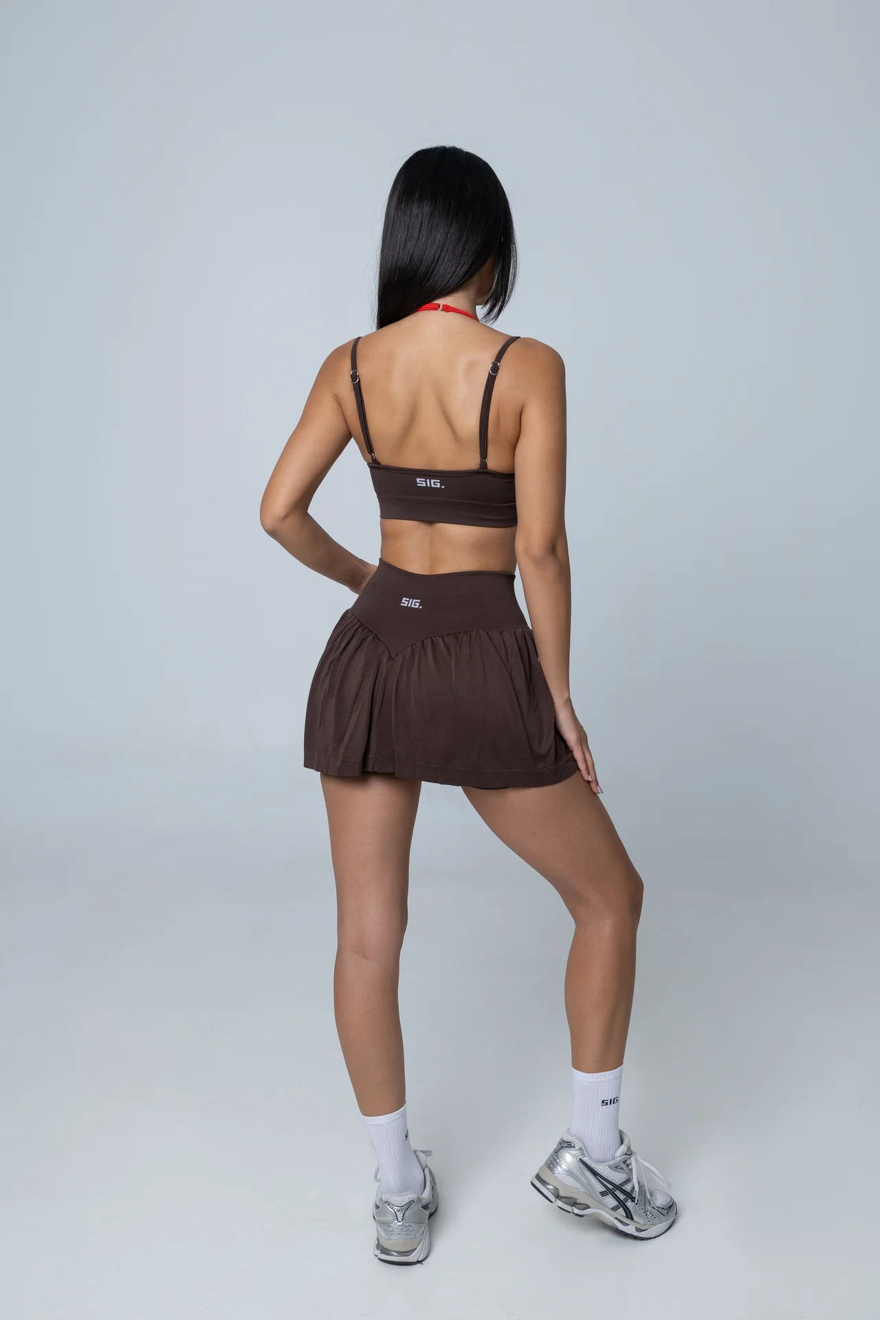 V Curve Skirt - Mocha Brown - Image 5