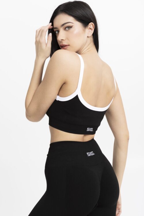 Two-Tone Colourway Crop - Black/White - Image 3