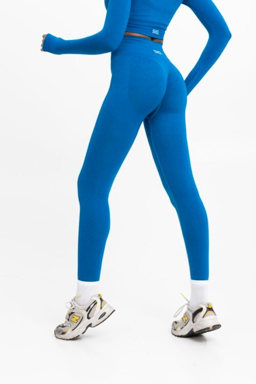 Sculpt Seamless Scrunch Leggings - Blueberry - Image 5