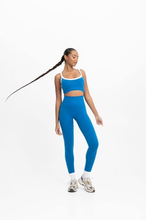 Sculpt Seamless Scrunch Leggings - Blueberry - Image 2